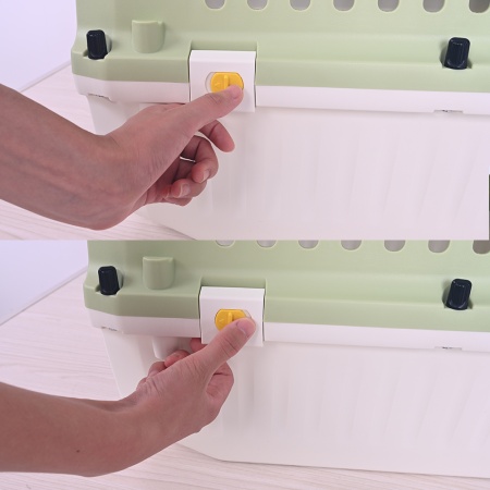 Переноска Transport 61.1x40.5x41.9 см для кошек и собак Pet Choice авиа  стандарт, зеленая 