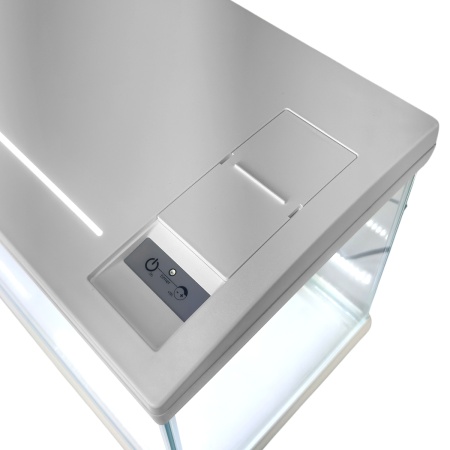 Аквариум Newa Mirabello MIR 30 LED, 30 л, с фильтром, нагревателем и освещением рассвет-закат, белый NEW VERSION