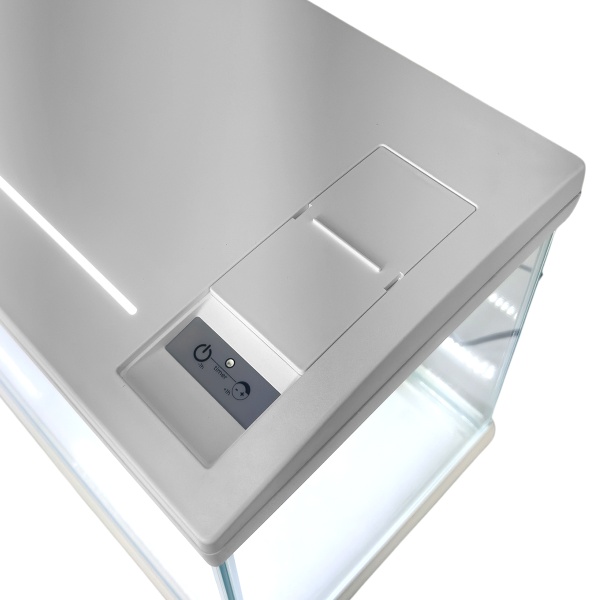 Аквариум Newa Mirabello MIR 30 LED, 30 л, с фильтром, нагревателем и освещением рассвет-закат, белый NEW VERSION