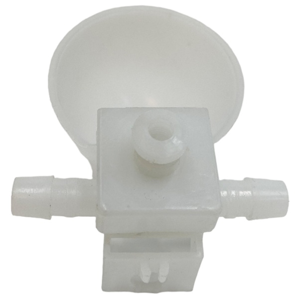 Поилка чашечная с креплением на сетку, регулировкой уровня воды, диаметр 6,3 см, двойной штуцер