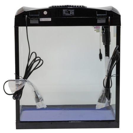 Аквариум Boyu EC-400 панорамный, 33 л, с фильтром и LED-лампой, черный