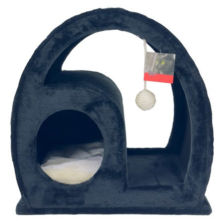 Когтеточка-домик 50х40х50 см, черный