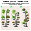 Подставка для цветов 6 уровней HobbyFarm, кашпо с автополивом
