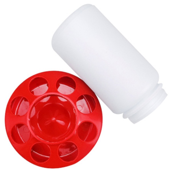 Кормушка бункерная 1 кг с круглыми отверстиями, комплект 5 шт.