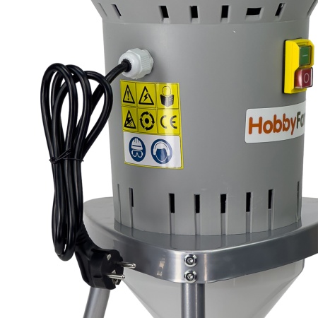 Зернодробилка HobbyFarm EM-50WL, на ножках для измельчения зерна электрическая с функцией мельницы / в комплекте 4 сита