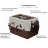 Переноска Safari Range 50х35х32 см для кошек и собак Pet Choice с металлической верхней решеткой, коричневый