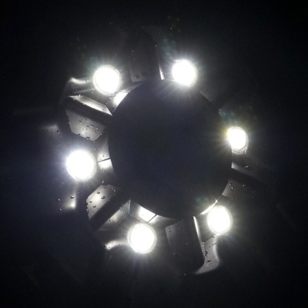 Фонтан-аэратор плавающий Boyu PY-10000LED для пруда, с подсветкой