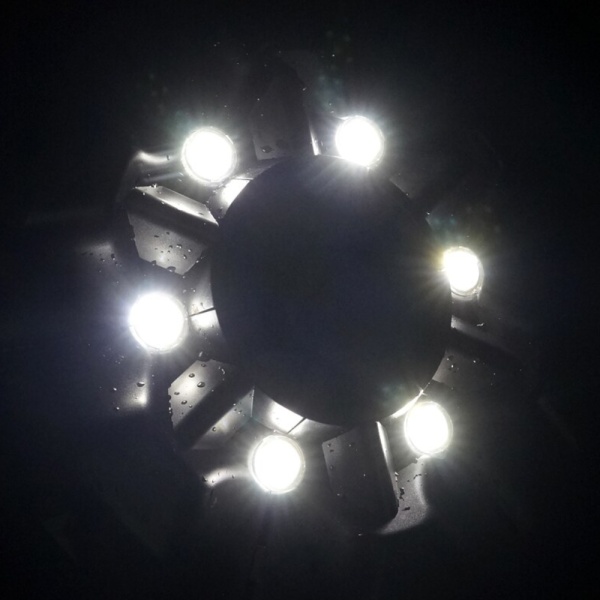 Фонтан-аэратор плавающий Boyu PY-10000LED для пруда, с подсветкой