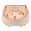 Миска для собак и кошек бамбуковая, 14.5x14.5x3.5 см, 260 мл, бежевый