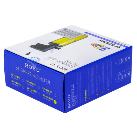 Фильтр внутренний Boyu SP-1800II для аквариума многофункциональный 700 л/час