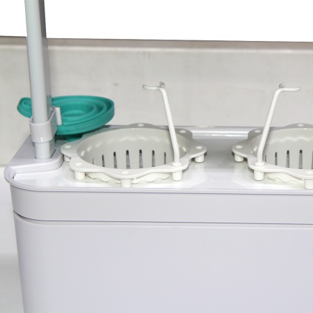 Гидропонная установка HobbyFarm Mini DQ6200-LB-2, домашний умный смарт сад, 2 ячейки, с фитолампой