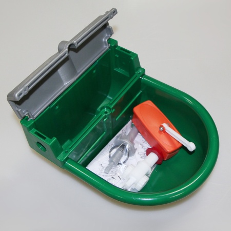 Поилка автоматическая поплавковая с боковым подводом 4 л для коров, овец, лошадей, собак, пластик