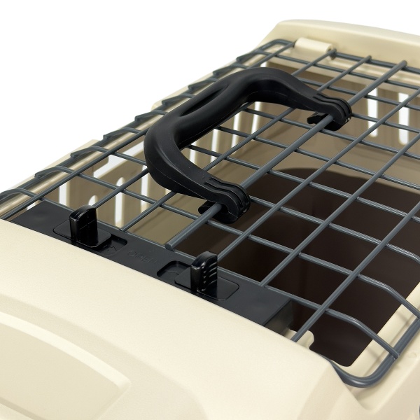 Переноска Superior Range 51х33х33 см для кошек и собак Pet Choice с креплением к ремню безопасности автомобиля и металлической верхней решеткой​