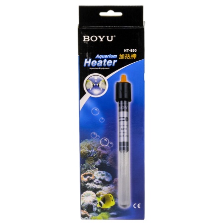 Нагреватель для аквариума Boyu HT-850 50 Вт, терморегулятор, стекло на 40−60 л