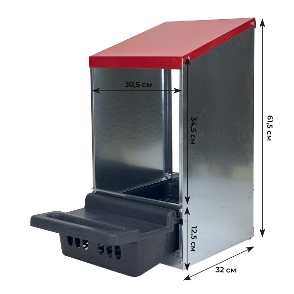 Гнездо для кур несушек 1 секция с яйцесборником