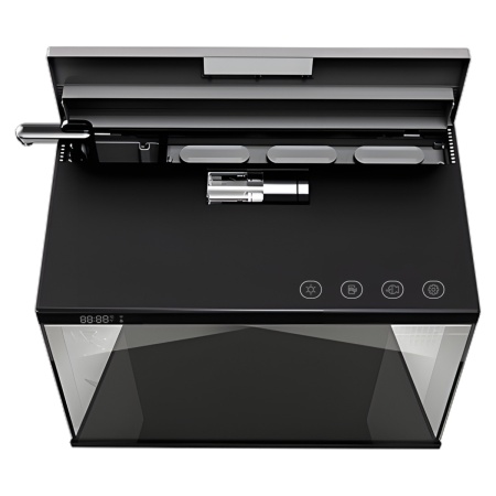 Аквариум Pawgether CK1S COOKE 30 л, WI-FI, с фильтром, LED-лампой и автокормушкой черный