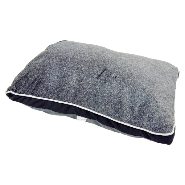 Лежак подушка Pet Choice для собак, 64х48х15 см, со съемным чехлом, графит