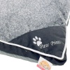 Лежак подушка Pet Choice для собак, 100х70х15 см, со съемным чехлом, графит