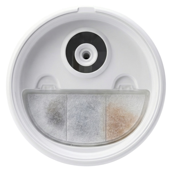 Автопоилка фонтан Petzengo PW9-L 2.5 л, с подсветкой, для кошек и собак, белая