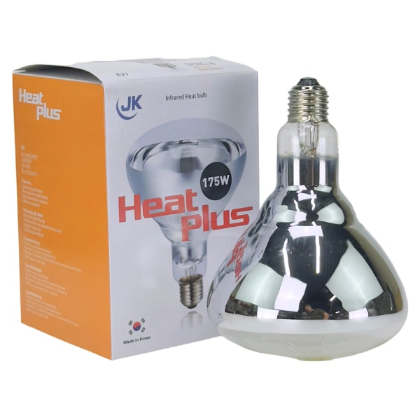 Лампа инфракрасная 175 Bт JK Lighting, E27 BR125, закаленное стекло, прозрачная, комплект 2 шт.