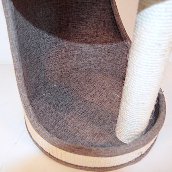 Когтеточка-комплекс с гамаком 40х40х85 см, коричневый