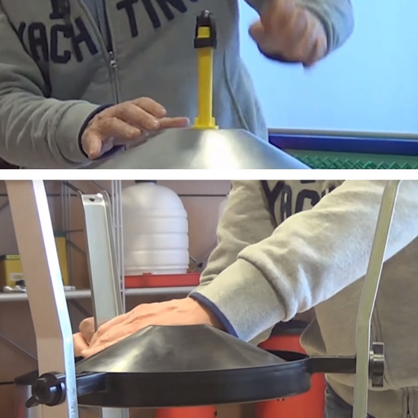 Поилка сифонная 22 л оцинкованная сталь