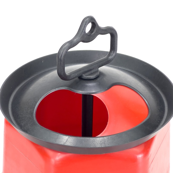 Кормушка бункерная 10 кг пластик с разделительной решеткой на ножках