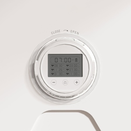 Автокормушка Petzengo PF19-L 6 секций, ж/к дисплей, с охлаждением, для сухого и влажного корма, белая