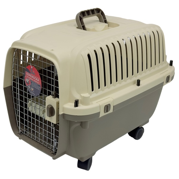 Переноска Superior Range 61х42.5х41 см для кошек и собак Pet Choice с колесиками, стандарт IATA