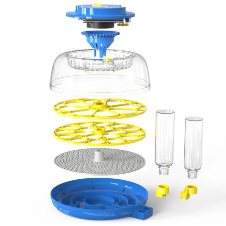 Инкубатор HHD 18H автоматический для яиц 220В/12В от сети и аккумулятора, с овоскопом на 18 яиц