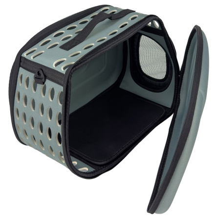 Сумка-переноска с жесткими стенками 46х29х34 см, светло-серый