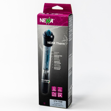 Нагреватель для аквариума Newa Therm VTX75 220-240V 50Hz 75W с терморегулятором автоматический 20-100 л