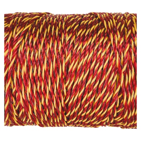 Провод для электропастуха FarmGuard красный с желтым 3 мм / 500 м / 3x0,2 мм