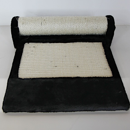 Когтеточка-коврик с роликом 36х42х24 см, черный