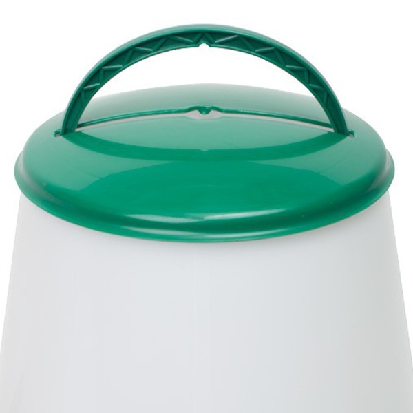 Кормушка бункерная 6 кг пластик с разделительной решеткой зеленая