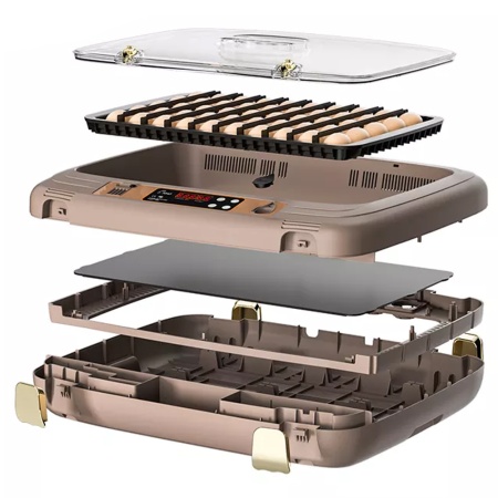 Инкубатор HHD 50 автоматический c универсальным поддоном для куриных, перепелиных, утиных, гусиных яиц