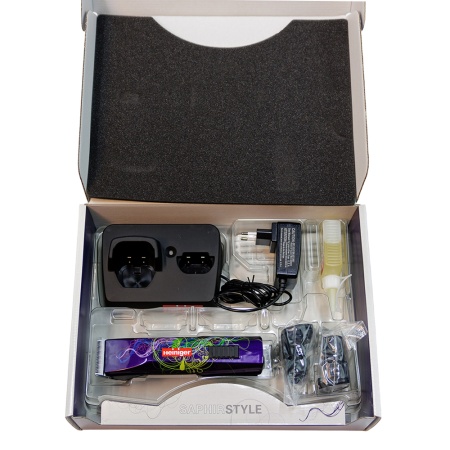 Машинка Heiniger Saphir Style для стрижки животных, собак, кошек с 2-я аккумуляторами и лезвием #40 0,25 мм