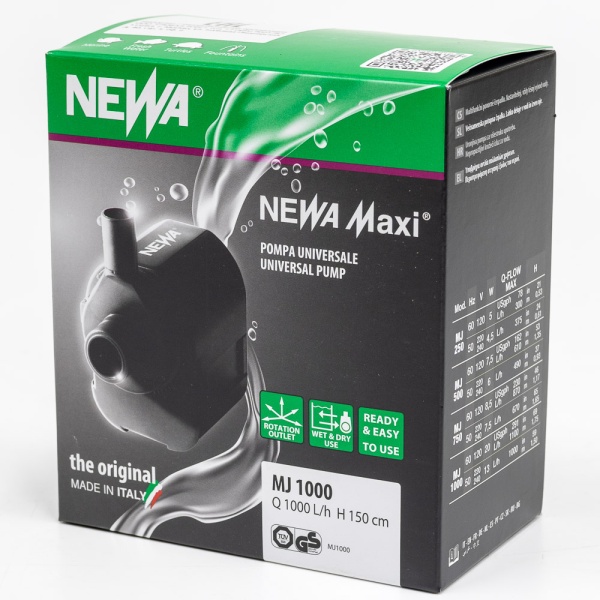 Помпа погружная для аквариума Newa Maxi MJ1000 многофункциональная 1000 л/час