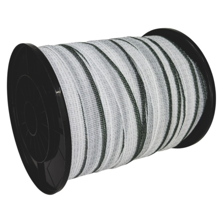 Лента для электропастуха FarmGuard зелено-белая 24 мм / 200 м