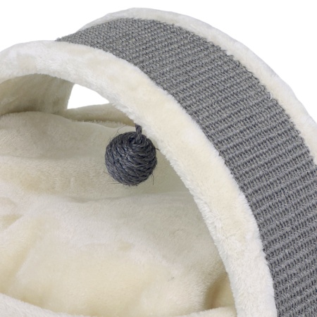 Когтеточка-лежак 40х42х30 см, кремовый