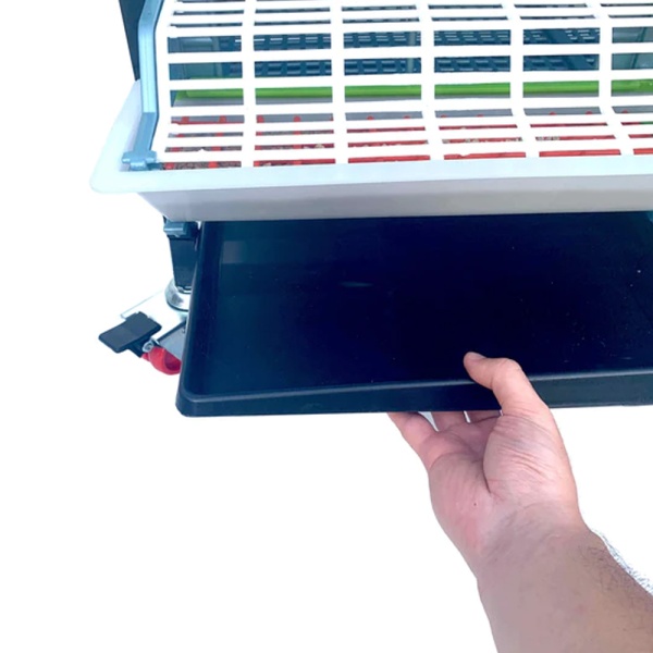 Клетка Comfortplast для перепелов без яйцесборника 3 секции, 1 ярус, 98x60x59 см, пластиковая