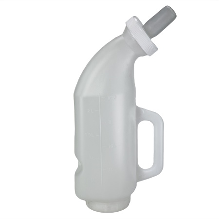 Бутылка для кормления теленка с силиконовой соской, 2 л