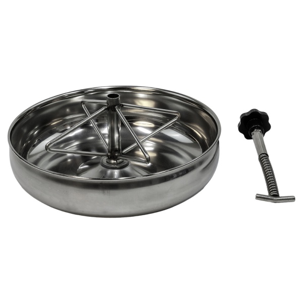 Кормушка-поилка нержавеющая сталь для поросят 25 см