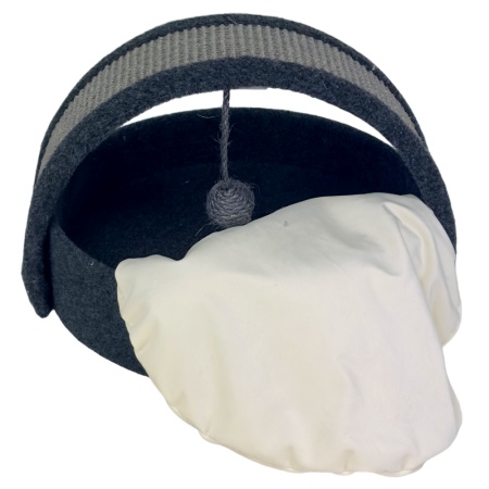 Когтеточка-лежак 40х42х30 см, графит