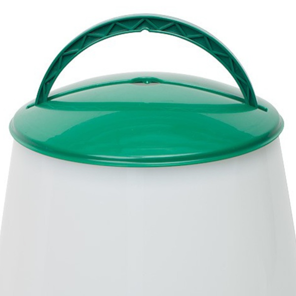 Кормушка бункерная 10 кг пластик с разделительной решеткой зеленая