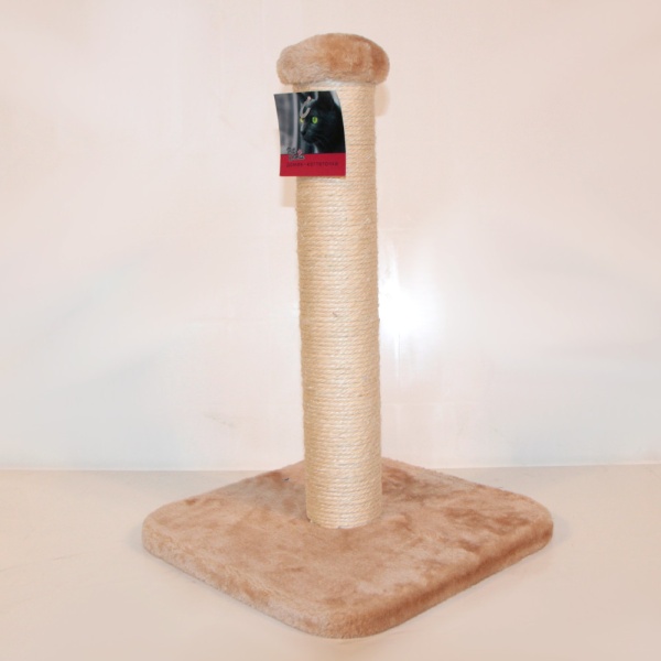 Когтеточка-столбик 30х30х42 см, бежевый