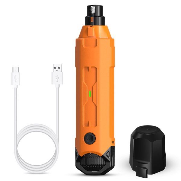 Гриндер для кошек и собак Petwant N60 USB, подсветка, LED индикатор, 6 скоростей, оранжевый