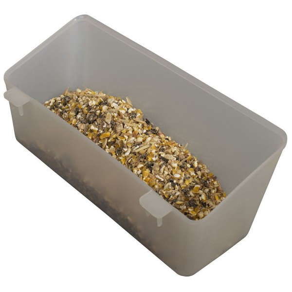 Кормушка-поилка навесная 0,6 л пластик, комплект 5 шт.