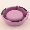 Миска бамбуковая для собак и кошек, 12.5x12x4 см, 150 мл, фиолетовый