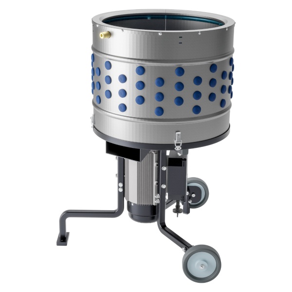 Перосъёмная машина HobbyFarm EU PRO C для уток и гусей с подводом воды, 50 см